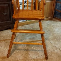 Wooden Child High Chair 