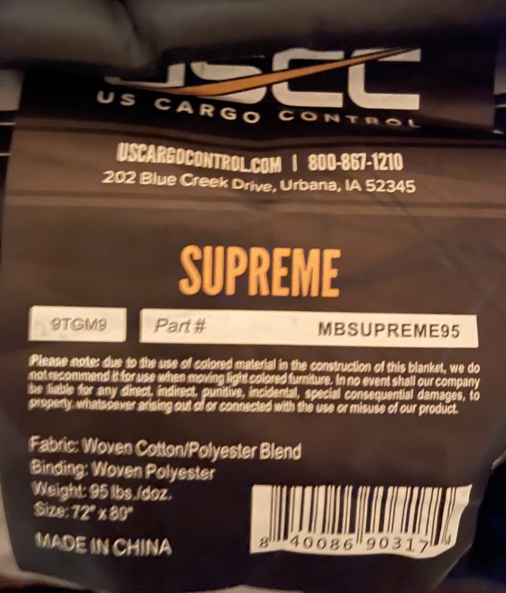 USCC moving blankets supreme 72 X 80