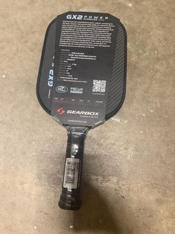 Pickleball Gearbox new GX2 power paddle elongated 16mm