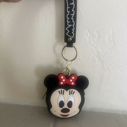 Minnie, Mouse Coin Purse Keychain