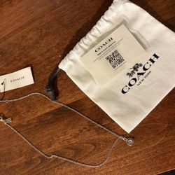 Coach Silver Necklace