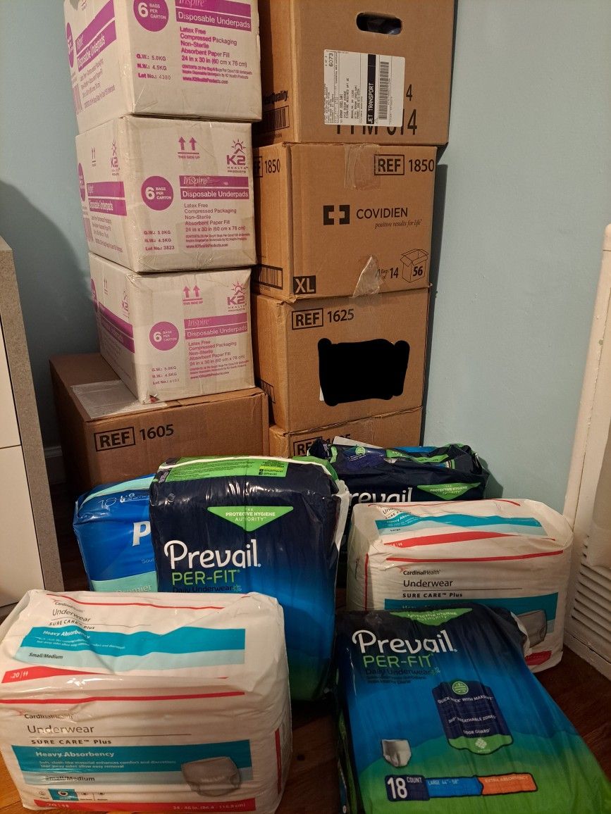 ADULT DIAPERS- PULL UPS- Pañales Para Adultos - ALL Sizes: M-Medium, L- Large, XL ,