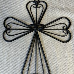 Wall Decor - cross votive holder
