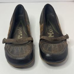 Mudd Brown 'Palos'Mary Jane Flats Size 6.5M 