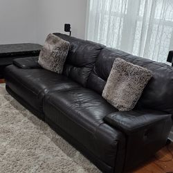 Electric Reclining Leather Sofa Set