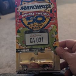 MATCHBOX CAR NEW IN PACKAGE California Birthday Series 1955 Chevy Make Offer