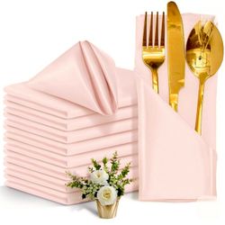 Rose gold / blush napkins