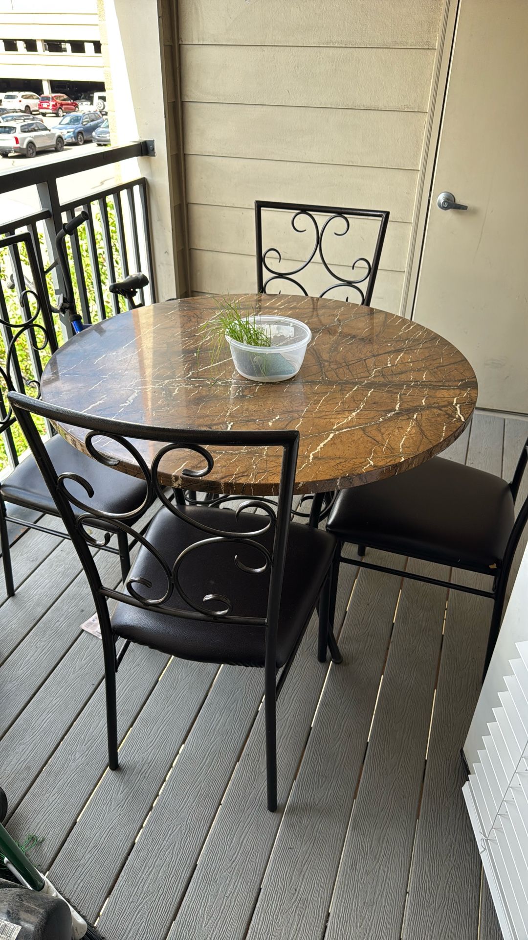 Dining Table + 4 Chairs Set