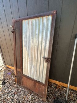 Rustic metal door- industrial style