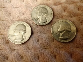 1965,66,67 Rare No Mint Year Quarter's