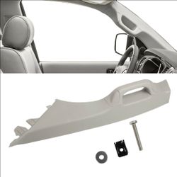 Driver Side A-Pillar Trim Grab Handle Compatible with Toyota Tundra Sequoia - Gray - NIB