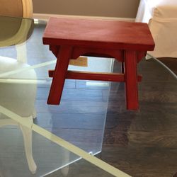 Red Decorative Bench