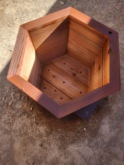 Hexagonal planter.