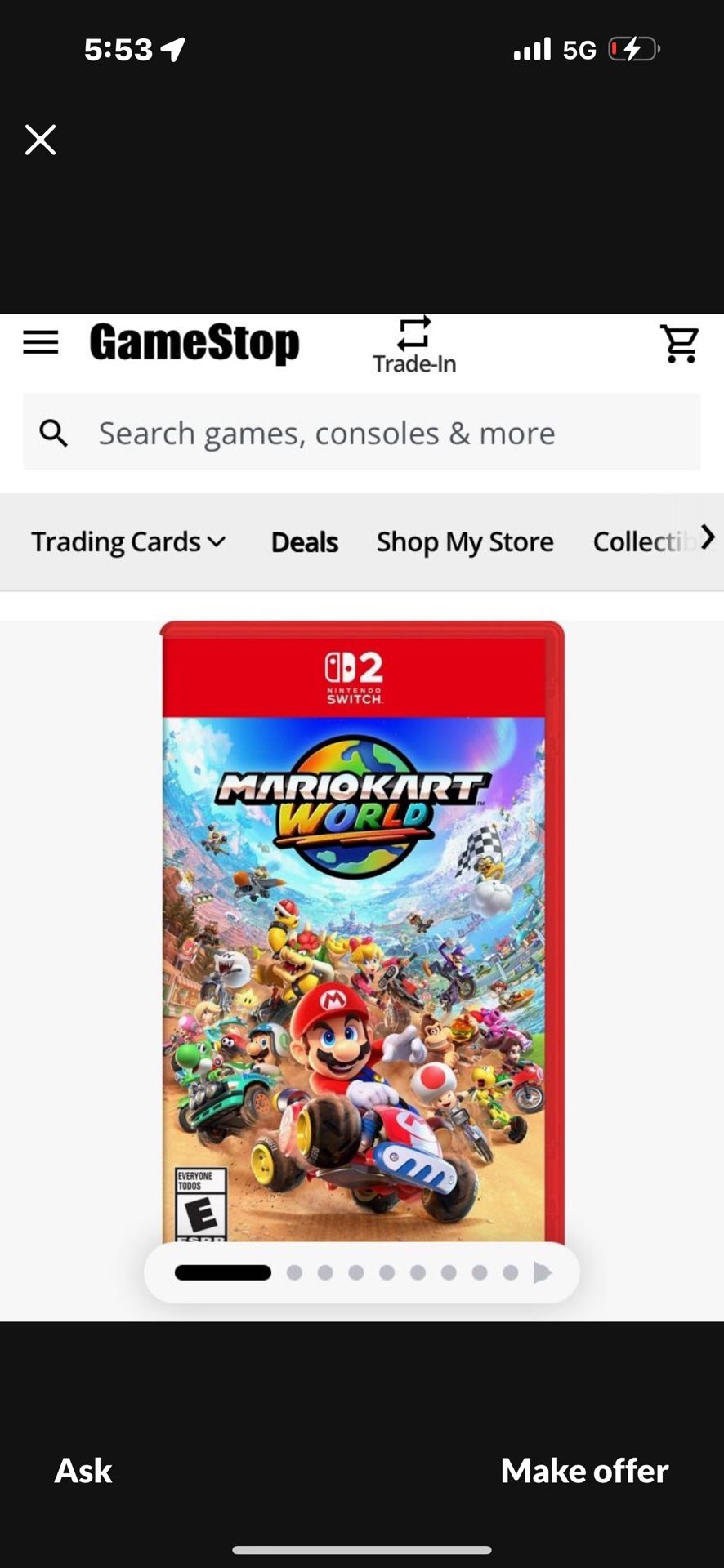Mario Kart World - For Nintendo Switch 2 - Looking To Buy - Will Pay $50 Cash For It
