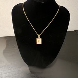 Initial Pendant Letter H