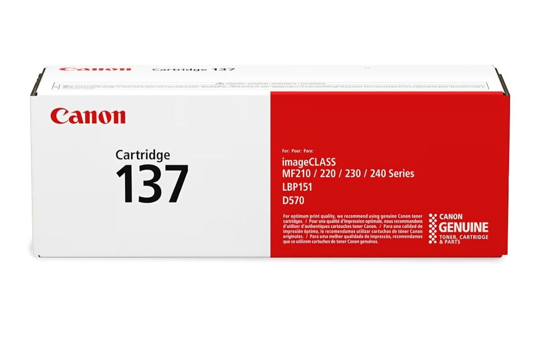 Canon Genuine 137 Black Toner Cartridge Compatible with LBP151dw, MF210 Series, MF220 Series, MF230 Series, MF240 Series, D570