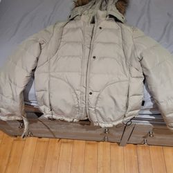 Women's Medium Cream Calvin Klein jacket