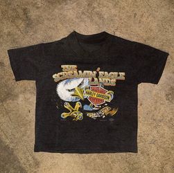 Vintage RARE 1980’s 3D Emblem Harley Davidson Youth Single Stitch Shirt