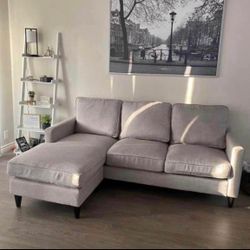 Nori Gray Modern Reversible Chaise Sectional Sofa from Picket House