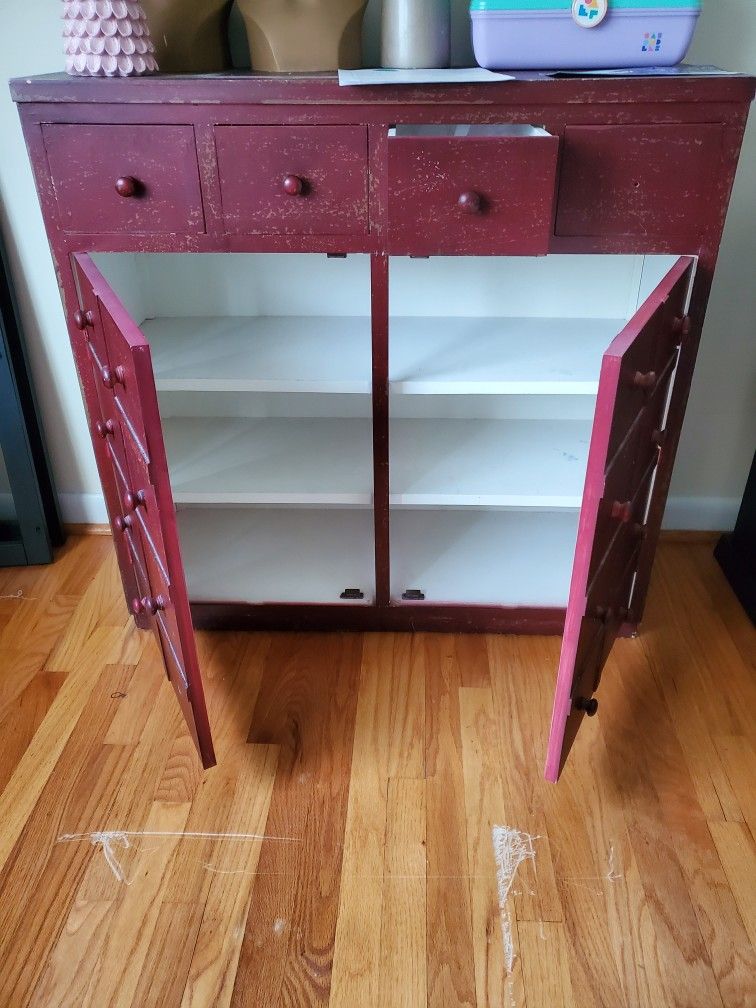 Red Rustic CABINET