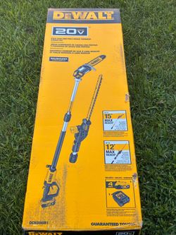 DEWALT 20v pole saw and pole edge trimmer combo kit (DCK086M1)