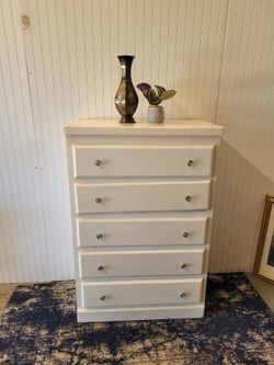 WOODEN WHITE DRESSER
