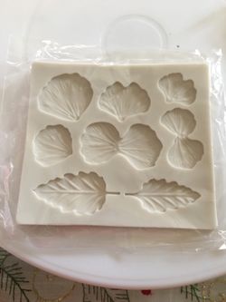 Placa de hojas de fondant