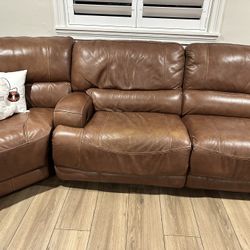Leather Sofa Camel Color