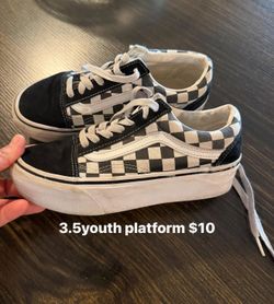 Kids vans size 3.5youth platform