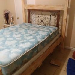 Bed And Bed Frame 