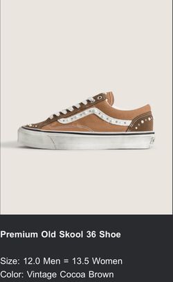 Vans Premium Old Skool 36 Sz 12 and Sz 13 Mens