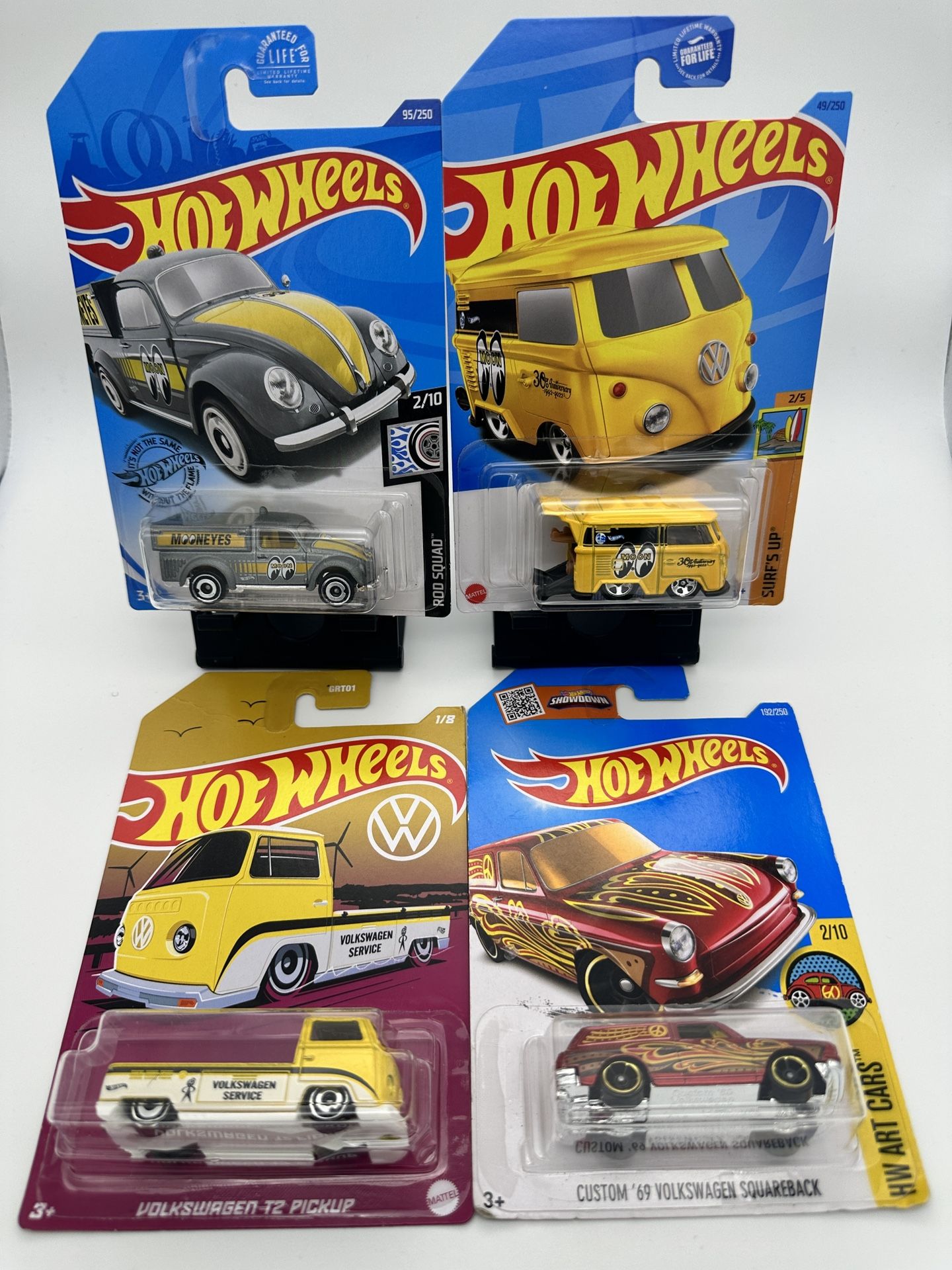 Lot of 4 Hot Wheels 1:64 Scale Volkswagen Collectors Pick
