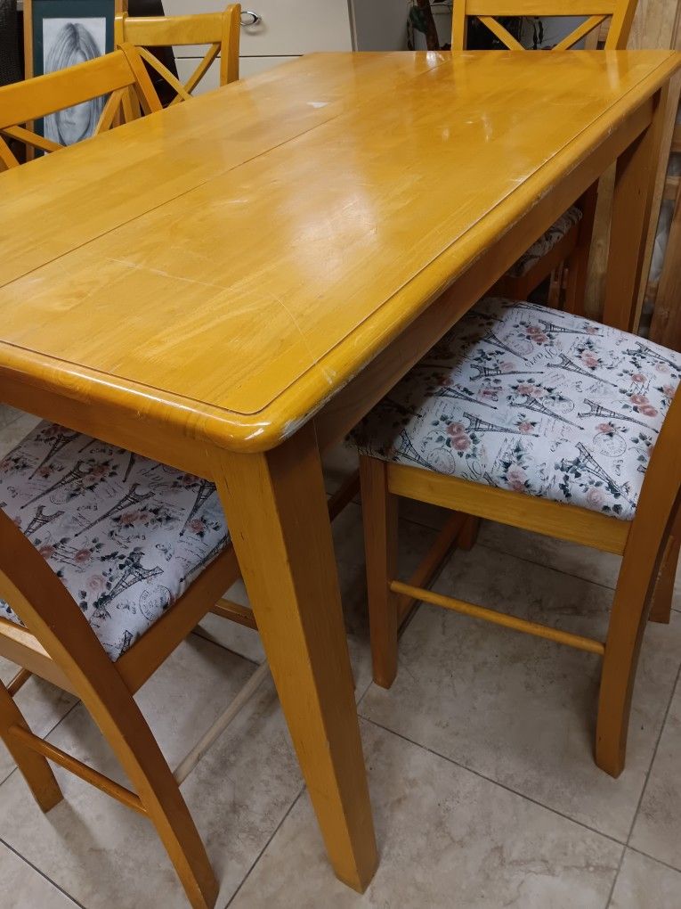 Wood Dining Table Set