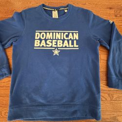 Adidas Dominican Republic Baseball Game Issued Workout Practice Sweater  Size Large