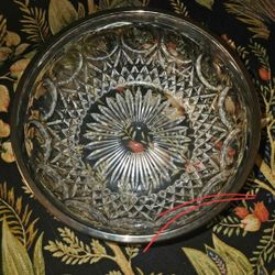 Western Germany Cut Glass Bowl 1950's