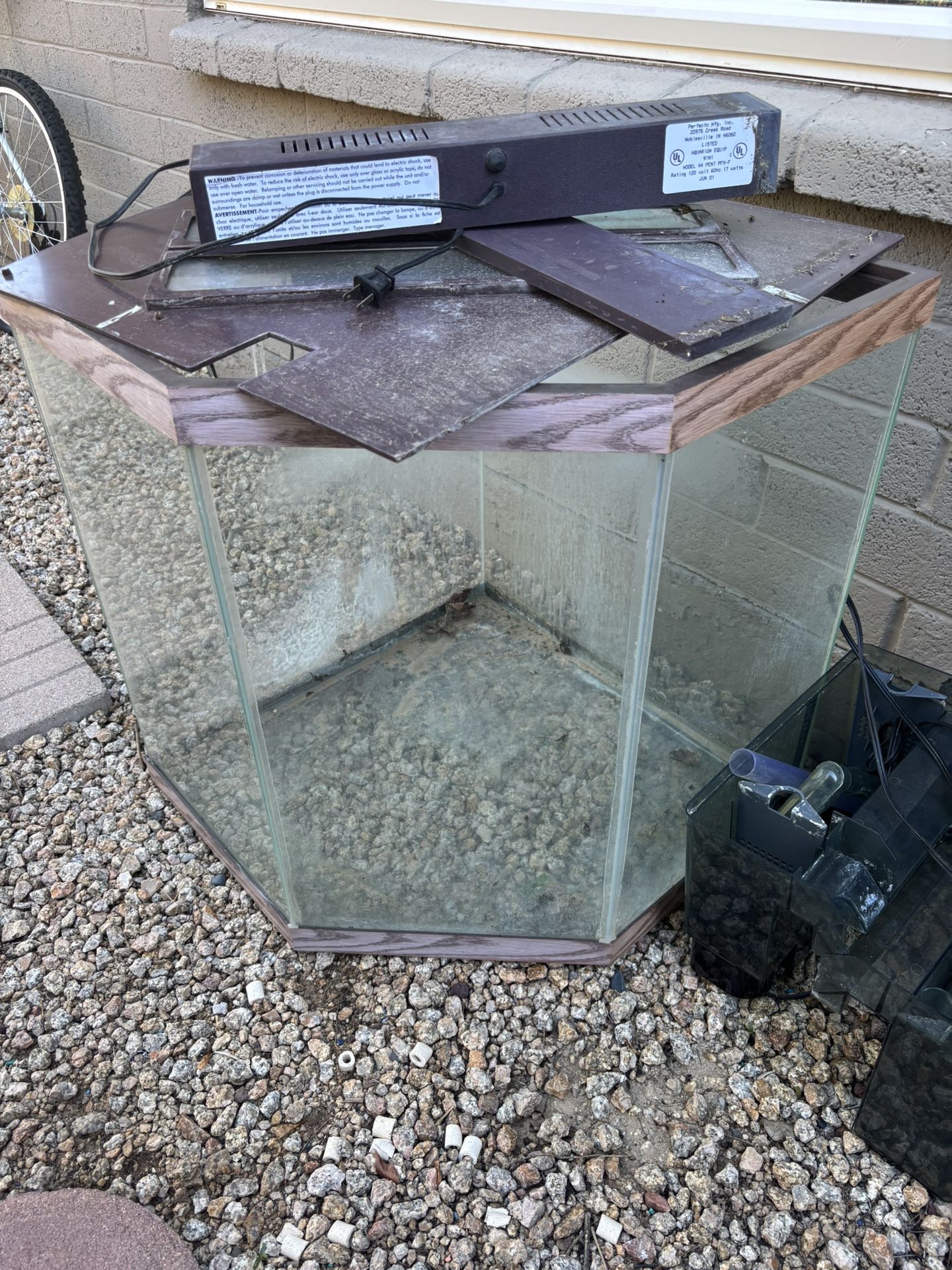 40 Gallon Corner Fish Tank