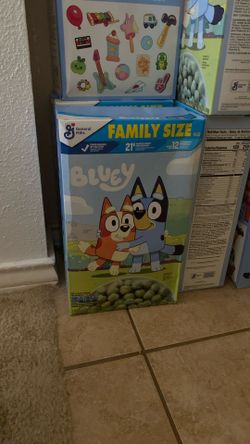 7 Boxes Of Blue Cereal