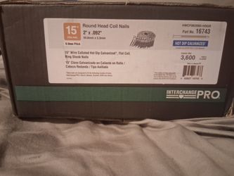 Interchange Pro 15° Round Head Coil Nails 3,600 Count