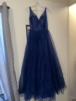 Navy Blue Prom Dress