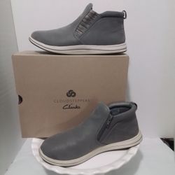 Womens Clarks Cloudsteppers Grey Ankle Shoes Size 9