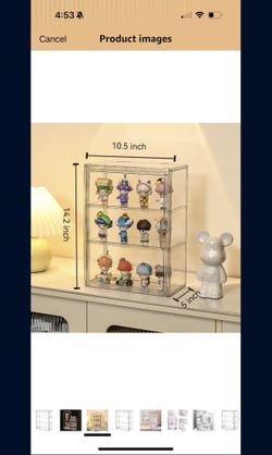 clear figure display case