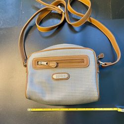 Espirit Vintage 1980’s Cream Brown Small Crossbody Bag