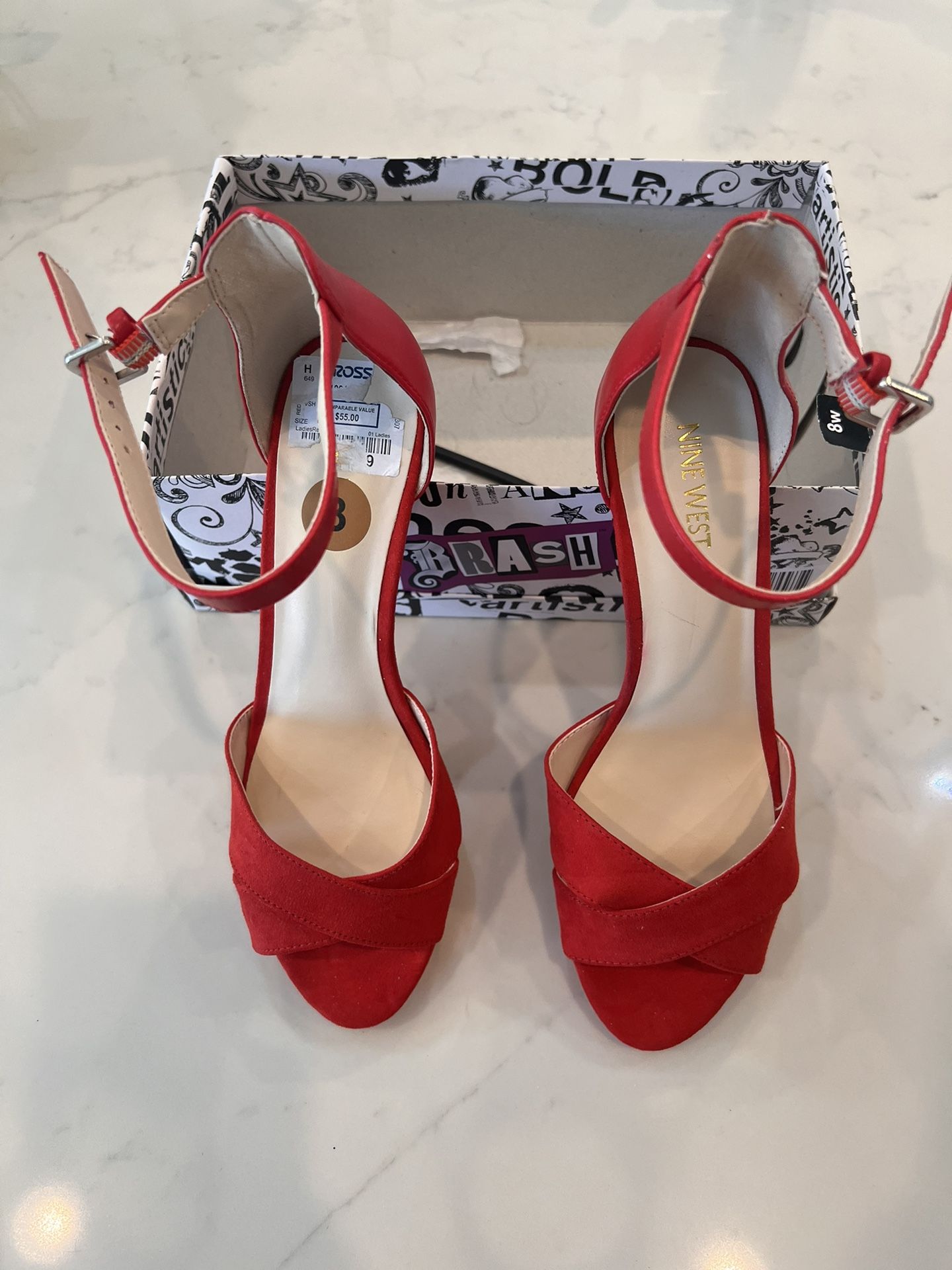 Red Cloth Dress Shoes