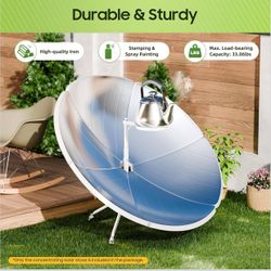 Solar Cooker Outdoor Camping Cooking Boil Water Sun Oven Portable Solar Oven Cooker 