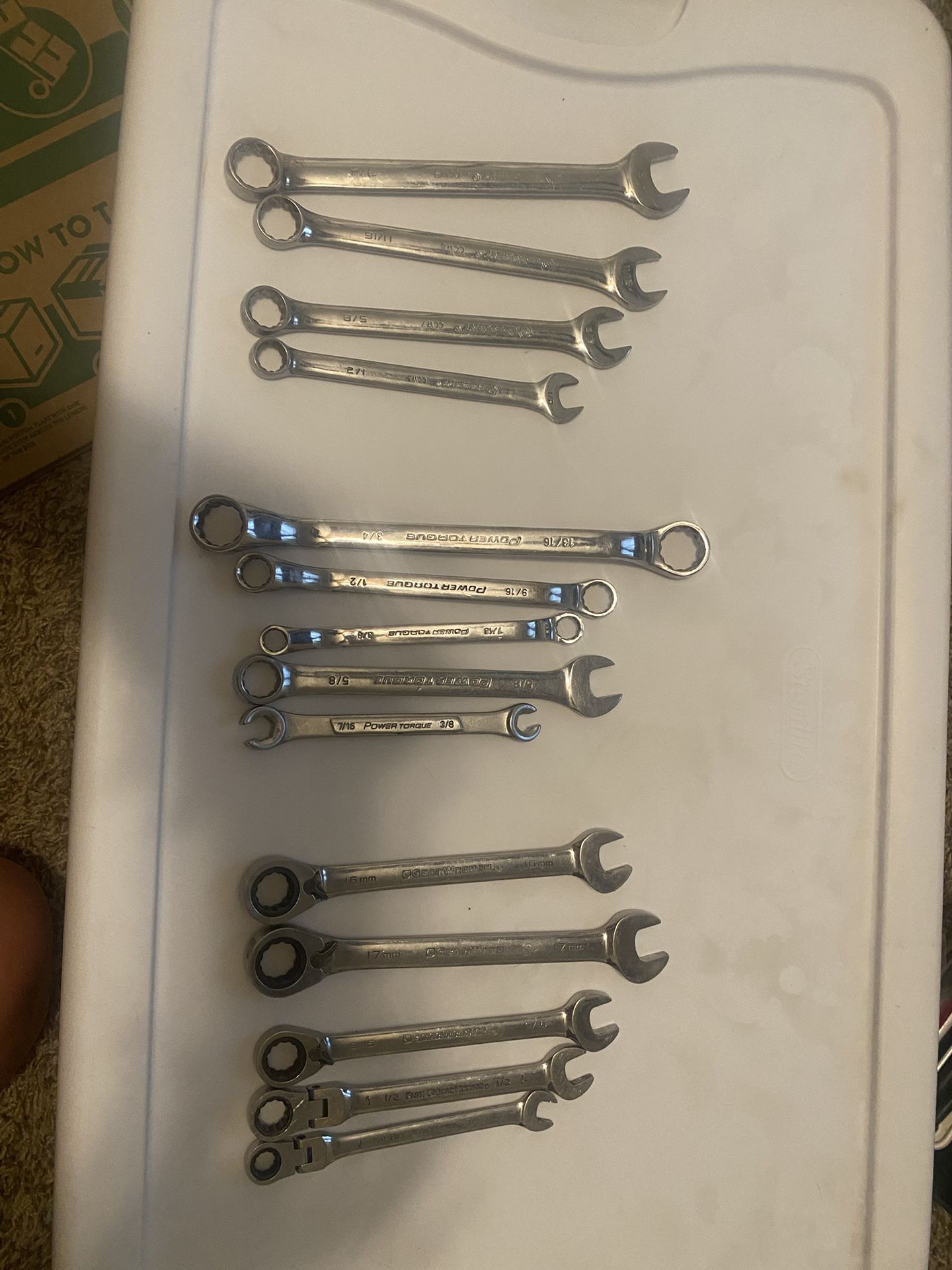 Combination Wrenches - Crescent, Power Torque & Gearwrench