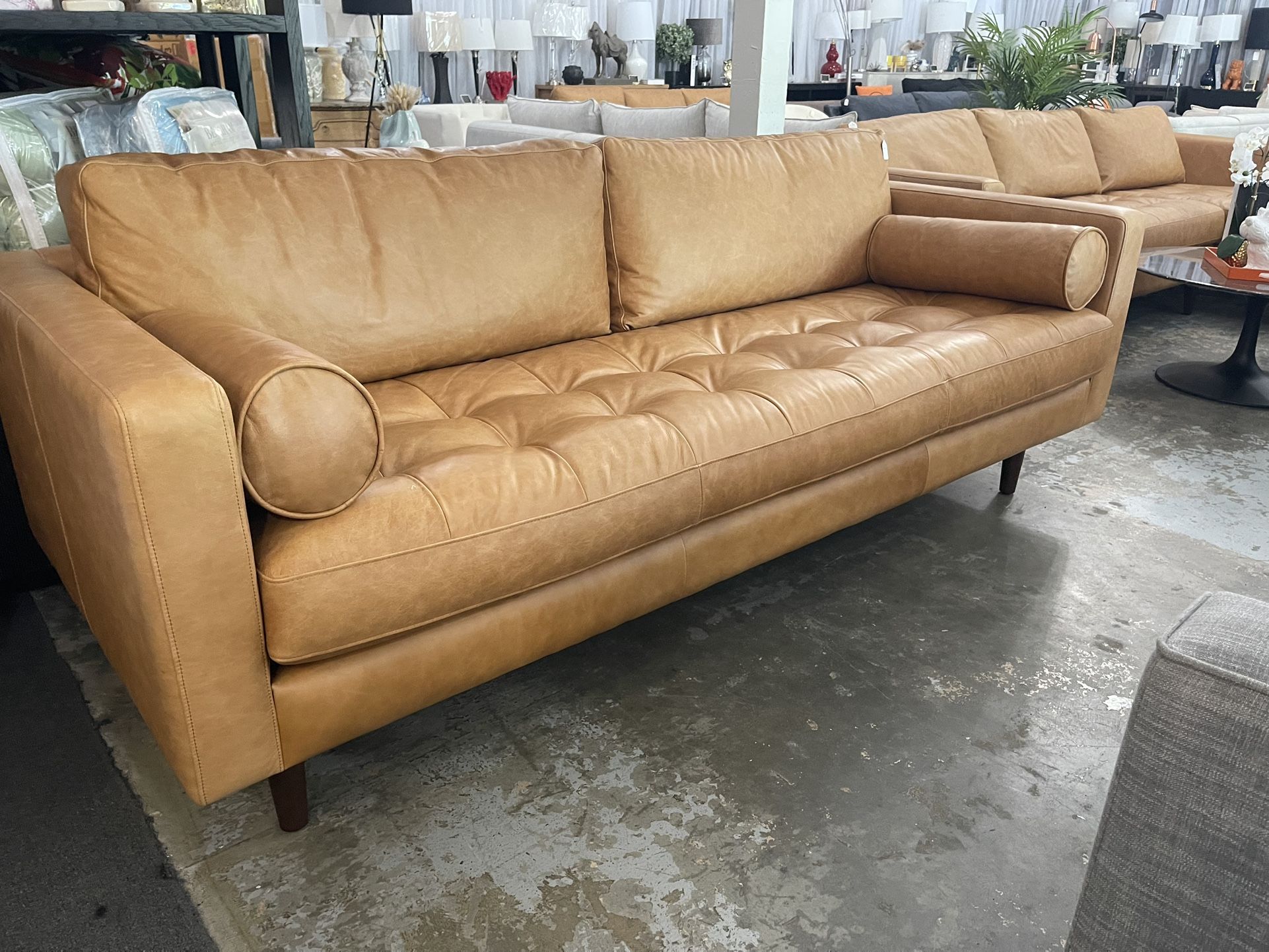 4th Of July Sale Genuine Leather Sofa Delivery Available