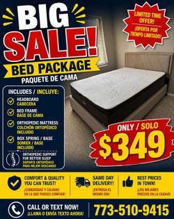 Queen Bed with Mattress and Box Spring On Sale 🚨🚛