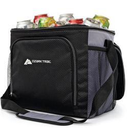 Cooler Soft Sided 36 Cans Adjustable Strap Several Compartments Black Easy Care Excellent Condition 