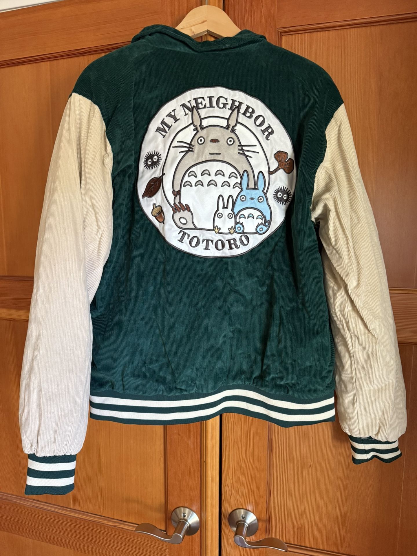 New Corduroy Totoro Embroidered Adult Jacket