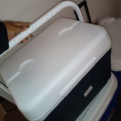 Grey Cooler With Handle